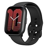 Amazfit Active 42mm Smartwach, Sprachassistent Sprache-zu-Text; Bis zu 14 Tage Akkulaufzeit, GPS, Routennavigation, Bluetooth-Anruf, Kompatibel mit iOS und Android, Gesundheits- und Fitnessmanagement