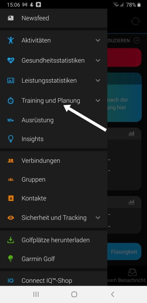 Anleitung Garmin Workouts 