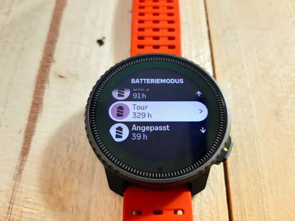 Suunto VErtical Batteriemodus