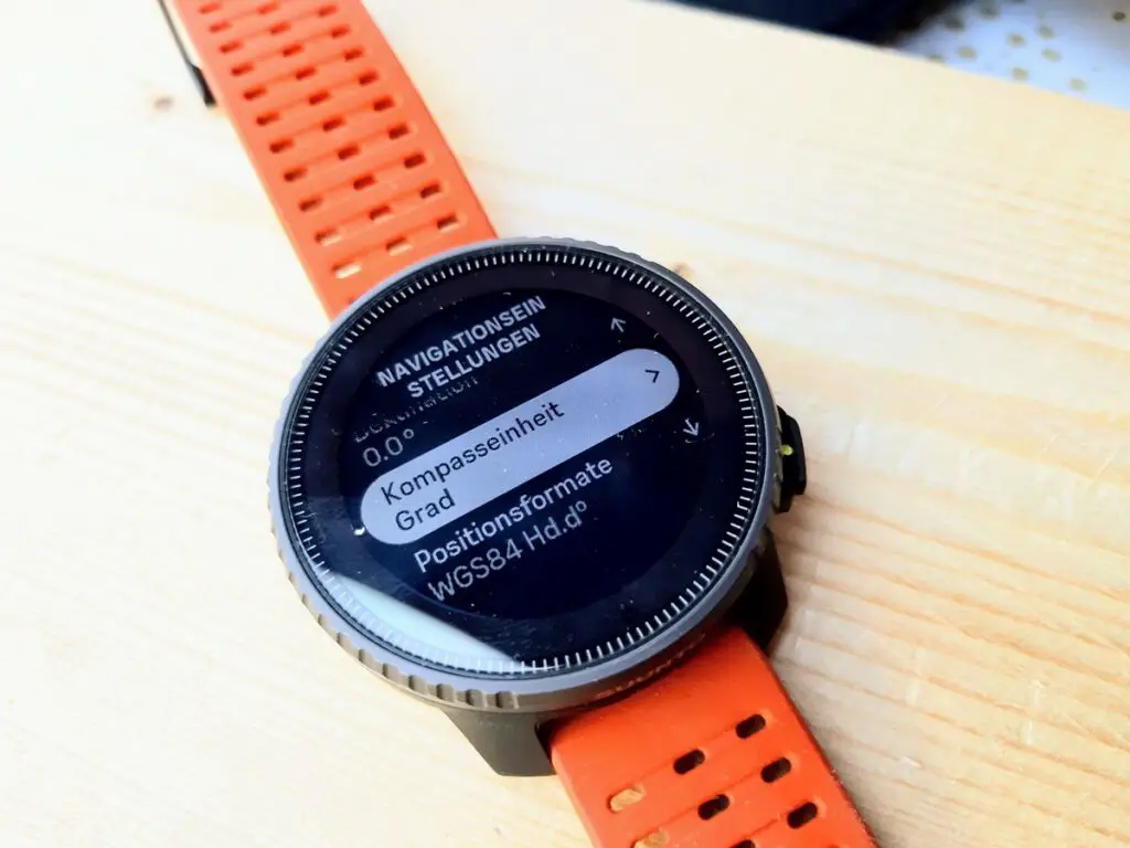 Suunto Vertical Navigation Einstellungen