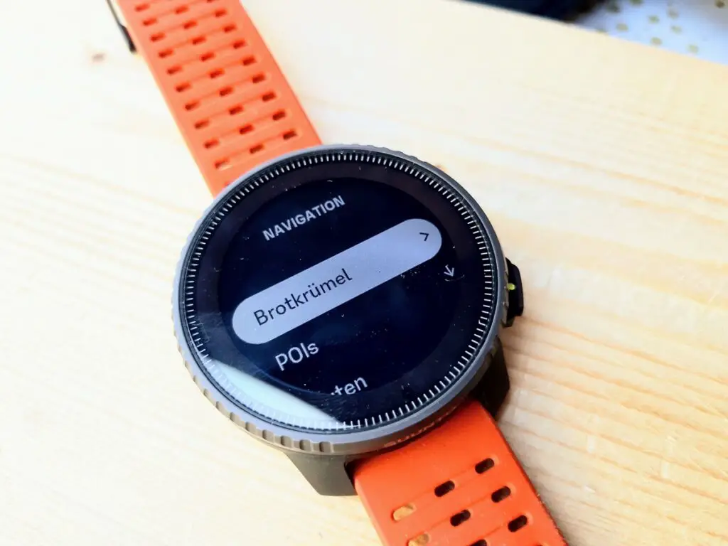 Suunto Vertical Brotkrümel Navigation