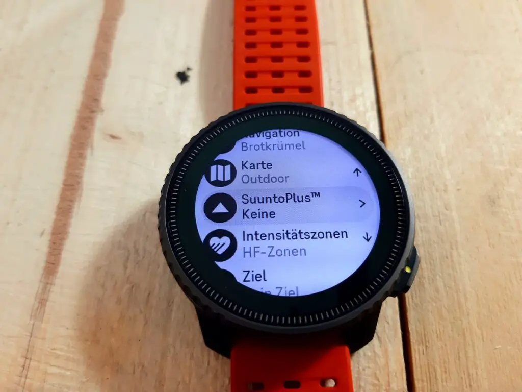 Suunto Vertical Sportprofil Einstellungen